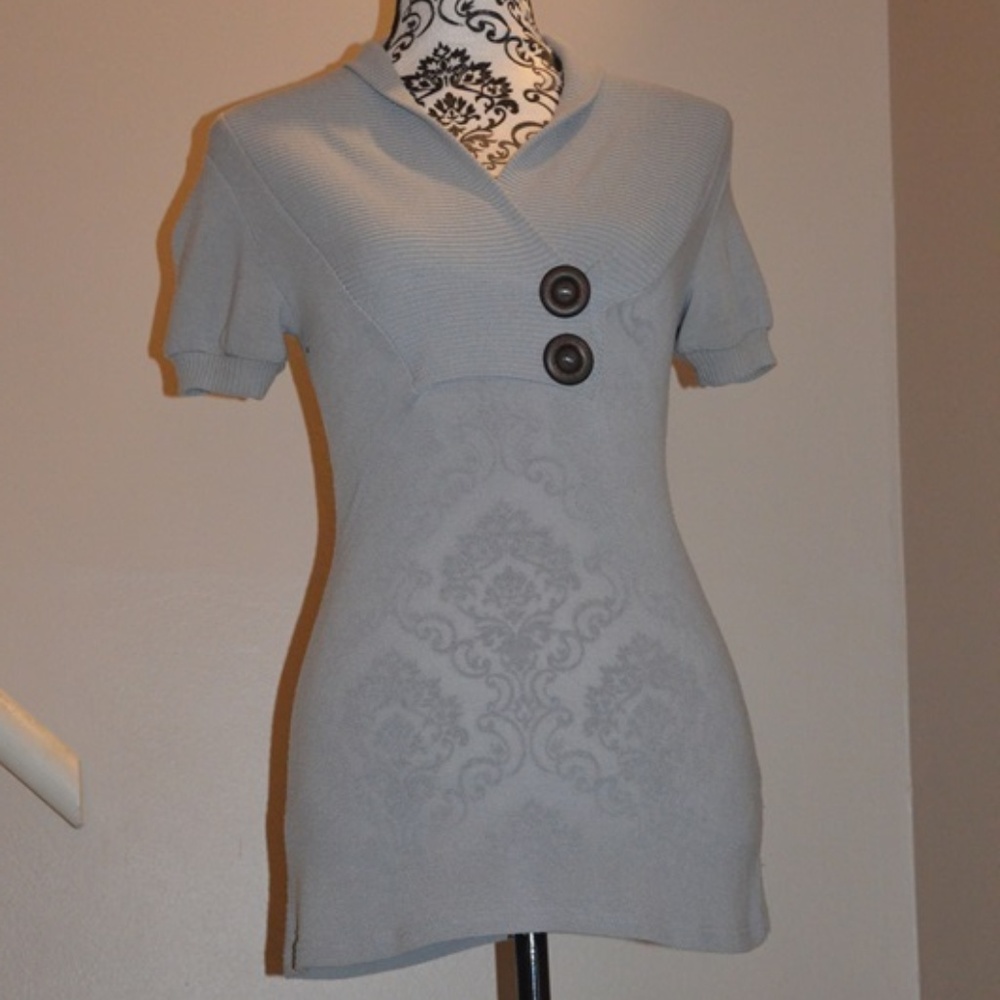 Gray Short Sleeve Shirt
